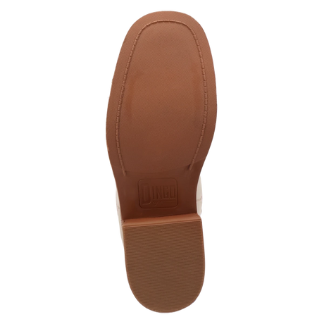 Botas American Dream de Piel Original Punta Redonda Para Dama Color Crema - Dingo - Dan Post Boots