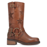 Botas Blacklist de Piel Original Punta Redonda Para Dama Color Cafe - Dingo - Dan Post Boots