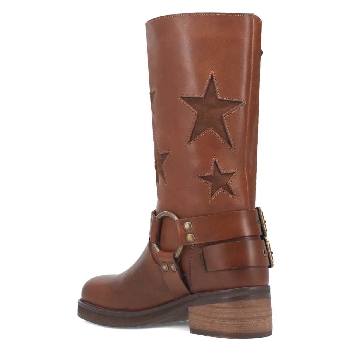 Botas Blacklist de Piel Original Punta Redonda Para Dama Color Cafe - Dingo - Dan Post Boots