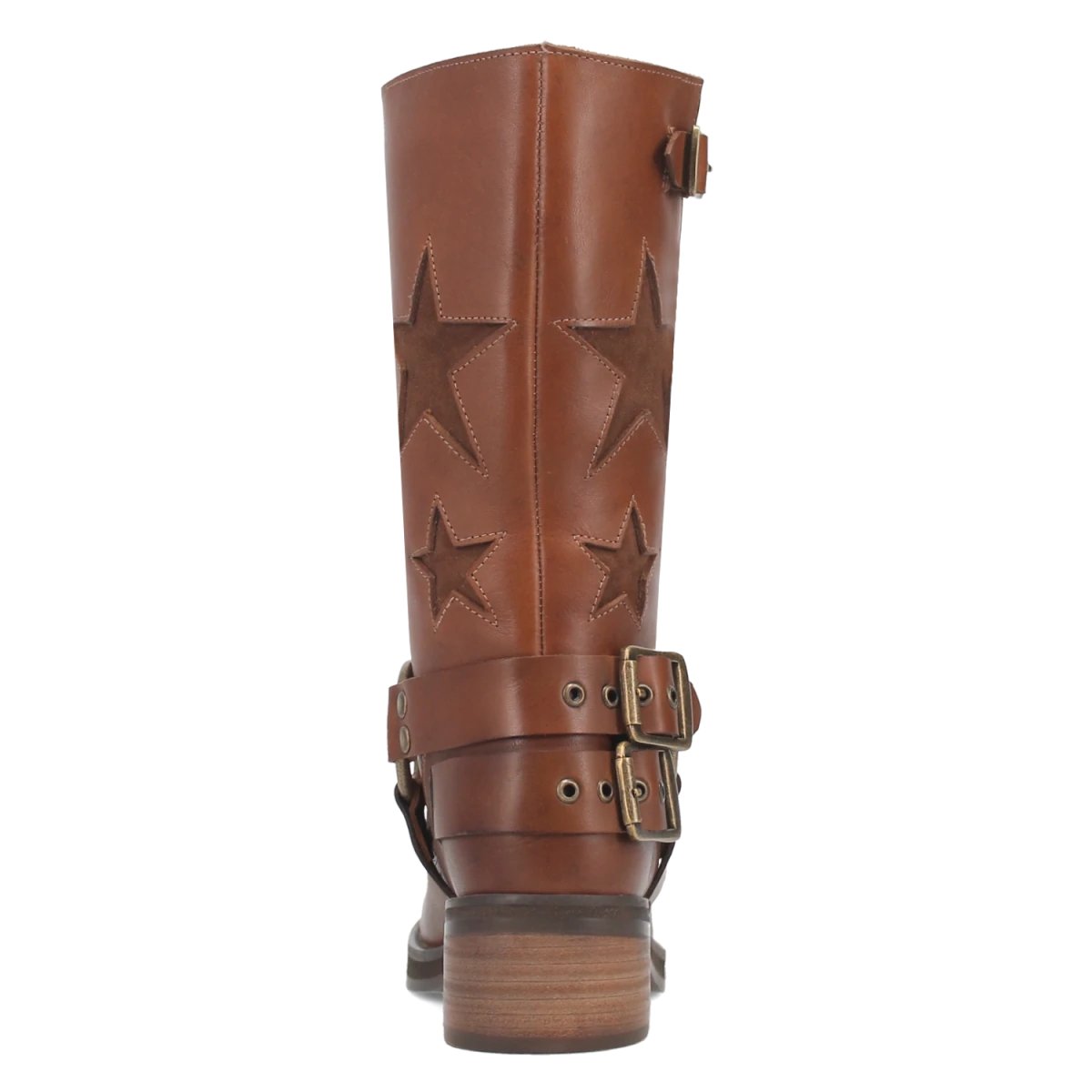 Botas Blacklist de Piel Original Punta Redonda Para Dama Color Cafe - Dingo - Dan Post Boots