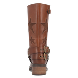 Botas Blacklist de Piel Original Punta Redonda Para Dama Color Cafe - Dingo - Dan Post Boots