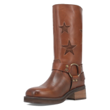 Botas Blacklist de Piel Original Punta Redonda Para Dama Color Cafe - Dingo - Dan Post Boots