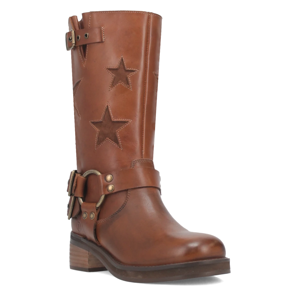 Botas Blacklist de Piel Original Punta Redonda Para Dama Color Cafe - Dingo - Dan Post Boots