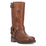 Botas Blacklist de Piel Original Punta Redonda Para Dama Color Cafe - Dingo - Dan Post Boots