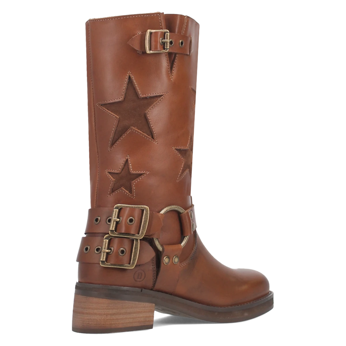 Botas Blacklist de Piel Original Punta Redonda Para Dama Color Cafe - Dingo - Dan Post Boots
