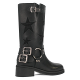 Botas Blacklist de Piel Original Punta Redonda Para Dama Color Negro - Dingo - Dan Post Boots