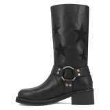 Botas Blacklist de Piel Original Punta Redonda Para Dama Color Negro - Dingo - Dan Post Boots
