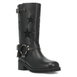 Botas Blacklist de Piel Original Punta Redonda Para Dama Color Negro - Dingo - Dan Post Boots