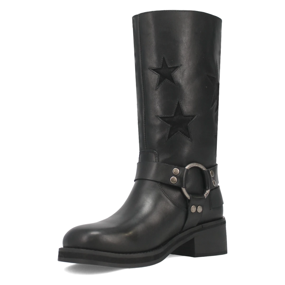 Botas Blacklist de Piel Original Punta Redonda Para Dama Color Negro - Dingo - Dan Post Boots