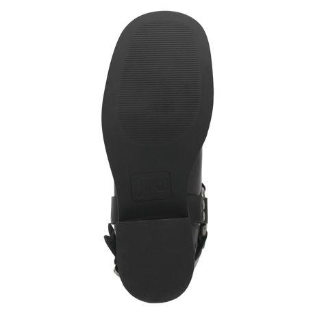 Botas Blacklist de Piel Original Punta Redonda Para Dama Color Negro - Dingo - Dan Post Boots