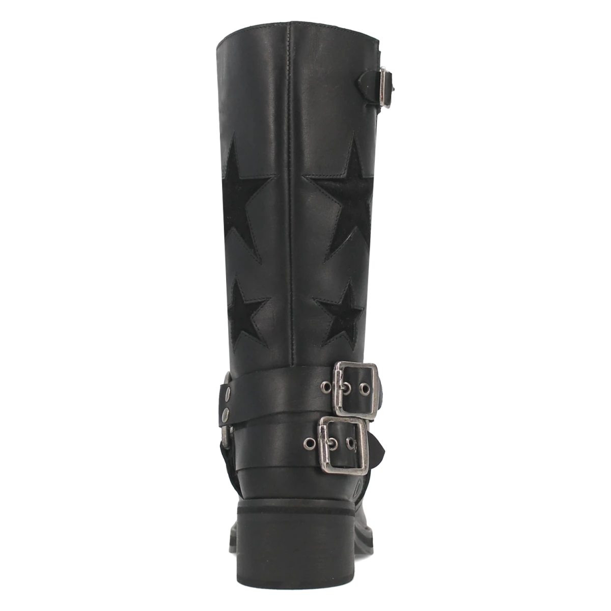 Botas Blacklist de Piel Original Punta Redonda Para Dama Color Negro - Dingo - Dan Post Boots