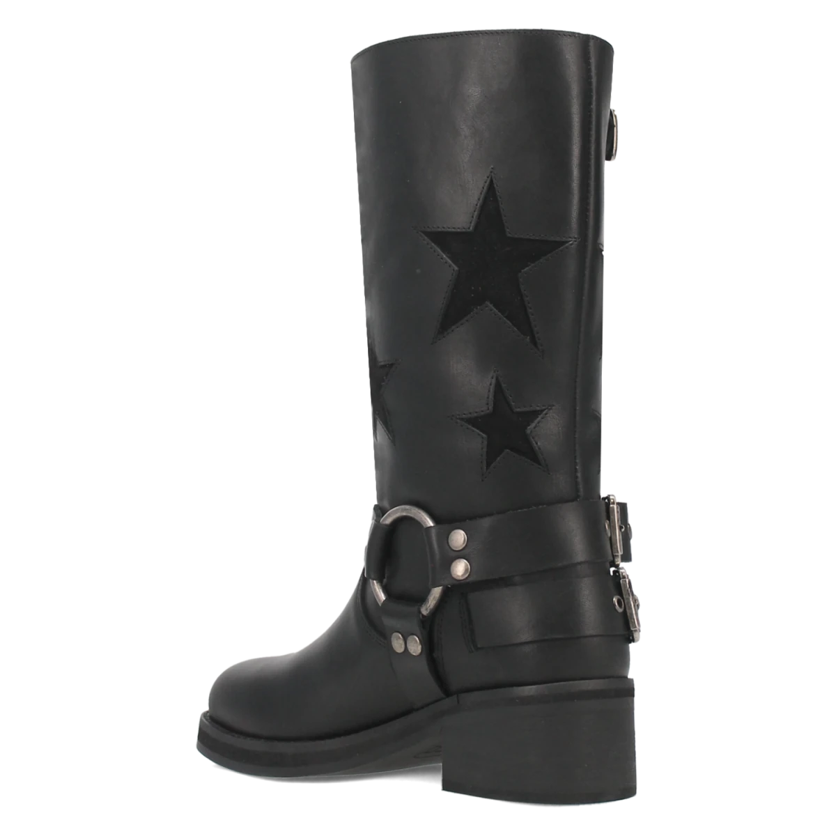 Botas Blacklist de Piel Original Punta Redonda Para Dama Color Negro - Dingo - Dan Post Boots