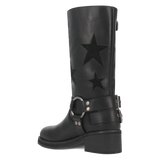Botas Blacklist de Piel Original Punta Redonda Para Dama Color Negro - Dingo - Dan Post Boots