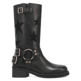Botas Blacklist de Piel Original Punta Redonda Para Dama Color Negro - Dingo - Dan Post Boots