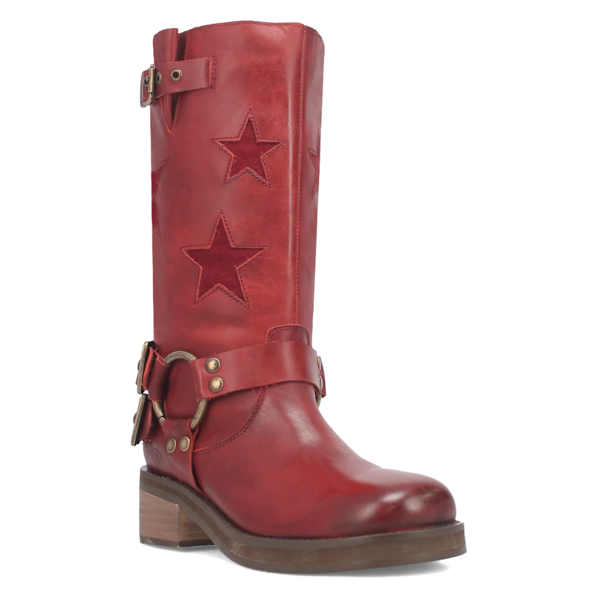 Botas Blacklist de Piel Original Punta Redonda Para Dama Color Vino - Dingo - Dan Post Boots