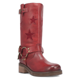 Botas Blacklist de Piel Original Punta Redonda Para Dama Color Vino - Dingo - Dan Post Boots