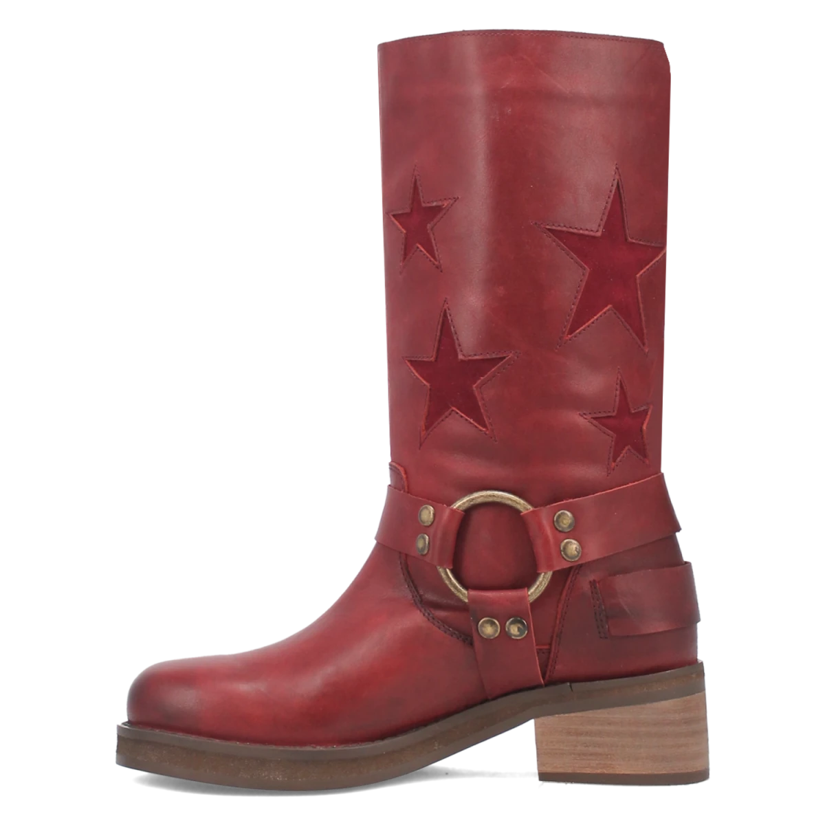 Botas Blacklist de Piel Original Punta Redonda Para Dama Color Vino - Dingo - Dan Post Boots