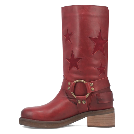 Botas Blacklist de Piel Original Punta Redonda Para Dama Color Vino - Dingo - Dan Post Boots