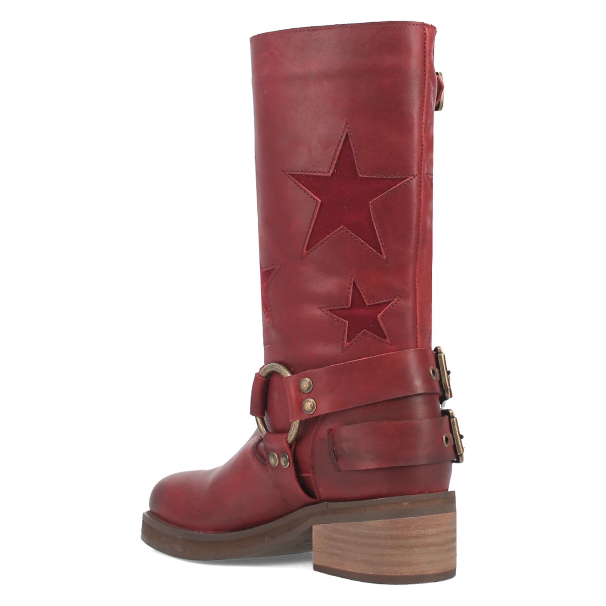 Botas Blacklist de Piel Original Punta Redonda Para Dama Color Vino - Dingo - Dan Post Boots
