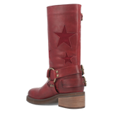 Botas Blacklist de Piel Original Punta Redonda Para Dama Color Vino - Dingo - Dan Post Boots