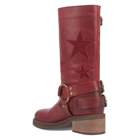 Botas Blacklist de Piel Original Punta Redonda Para Dama Color Vino - Dingo - Dan Post Boots