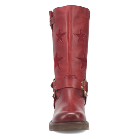 Botas Blacklist de Piel Original Punta Redonda Para Dama Color Vino - Dingo - Dan Post Boots