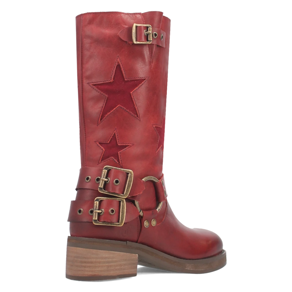 Botas Blacklist de Piel Original Punta Redonda Para Dama Color Vino - Dingo - Dan Post Boots