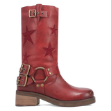 Botas Blacklist de Piel Original Punta Redonda Para Dama Color Vino - Dingo - Dan Post Boots