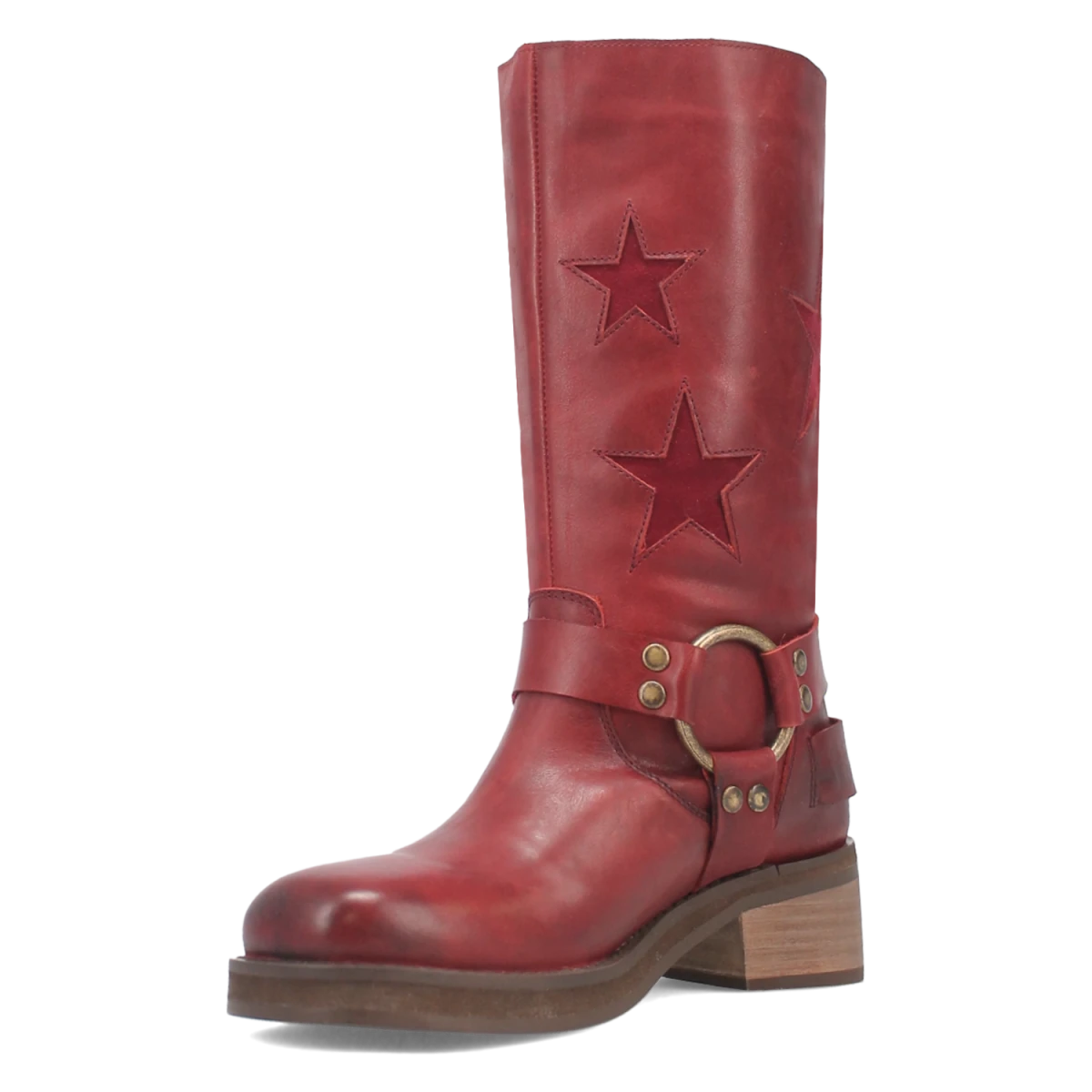 Botas Blacklist de Piel Original Punta Redonda Para Dama Color Vino - Dingo - Dan Post Boots