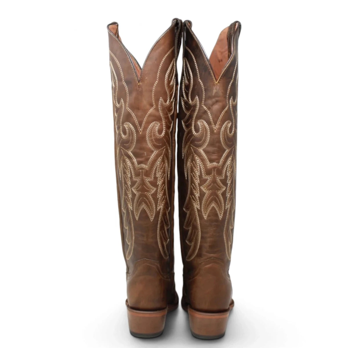 Botas Cherokee para Mujer de Pantorrilla Ancha – Piel Genuina Color Cognac TML205189AF - Tanner Mark Boots