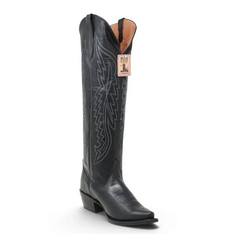 Botas Cherokee para Mujer de Pantorrilla Ancha – Piel Genuina Color Negro TML205311AF - Tanner Mark Boots
