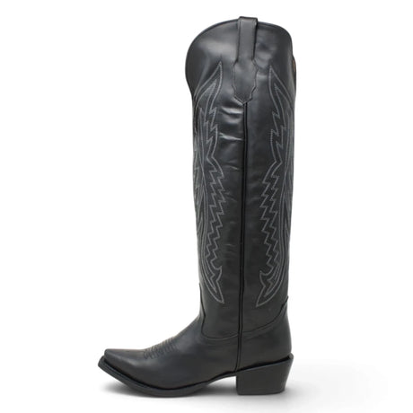 Botas Cherokee para Mujer de Pantorrilla Ancha – Piel Genuina Color Negro TML205311AF - Tanner Mark Boots