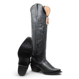 Botas Cherokee para Mujer de Pantorrilla Ancha – Piel Genuina Color Negro TML205311AF - Tanner Mark Boots