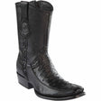 Botas Cortas de Avestruz Original Horma Dubai Color Negro - Wild West Boots - Wild West Boots