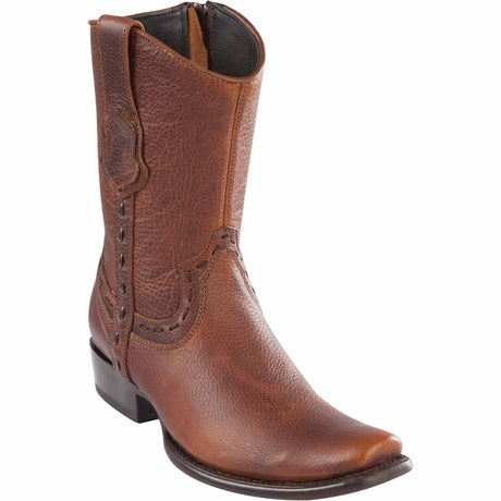 Botas Cortas de Piel Original Punta Dubai Color Nuez - Wild West Boots - Wild West Boots