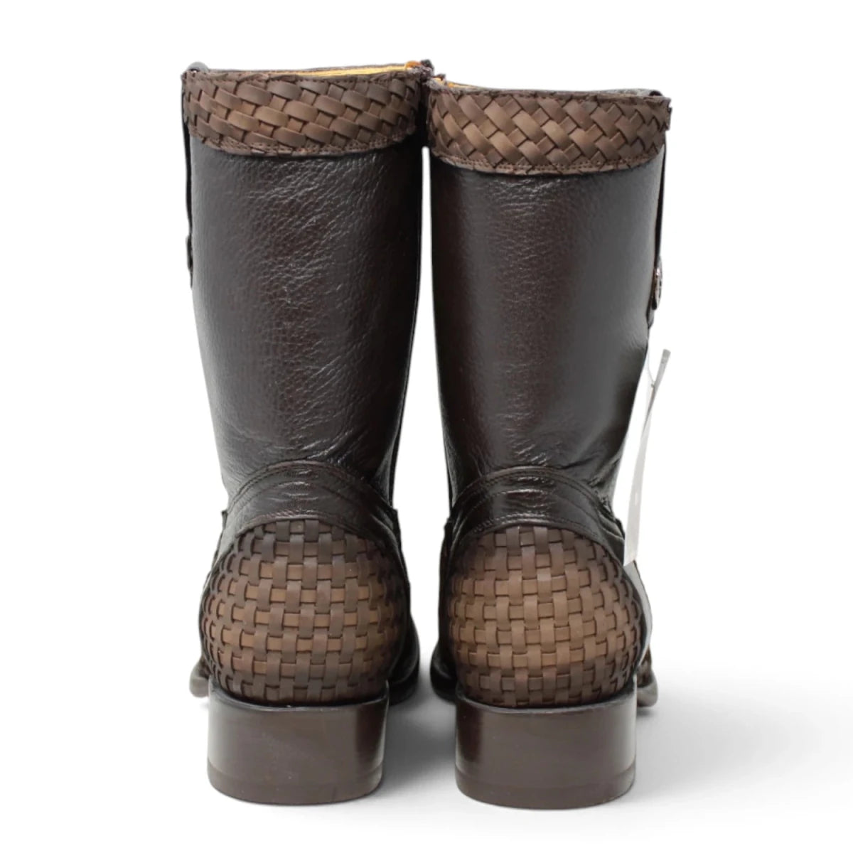 Botas Cortas de Piel Petalillo Punta Dubai Cuadrada Color Tabaco - La Carreta - La Carreta