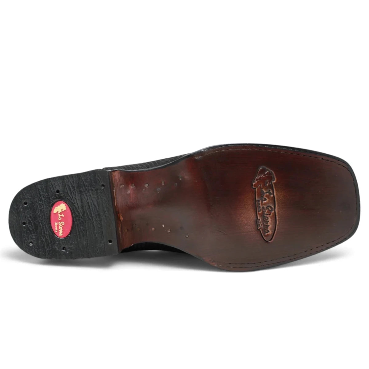 Botas Cortas de Piton Grabado Punta Rodeo Cuadrada - La Carreta - La Carreta