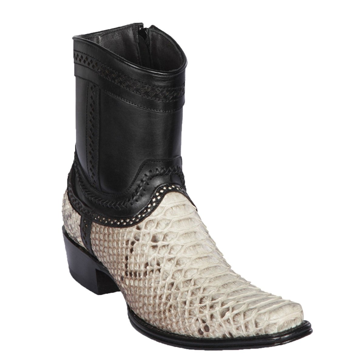 Short Original Python Boots European Toe Natural Color - Los Altos Boo ...