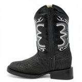 Botas Cuadrada Negro Cuello de Toro - Houston - A&A Boots