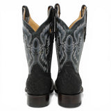 Botas Cuadrada Negro Cuello de Toro - Houston - A&A Boots