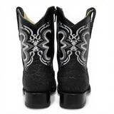 Botas Cuadrada Negro Cuello de Toro - Houston - A&A Boots