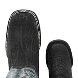 Botas Cuadrada Negro Cuello de Toro - Houston - A&A Boots