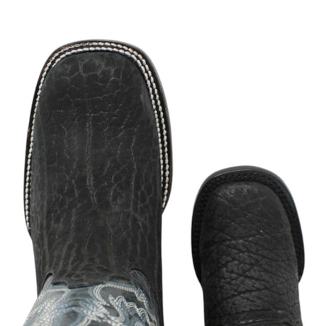 Botas Cuadrada Negro Cuello de Toro - Houston - A&A Boots
