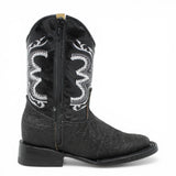 Botas Cuadrada Negro Cuello de Toro - Houston - A&A Boots