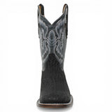 Botas Cuadrada Negro Cuello de Toro - Houston - A&A Boots