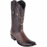 Botas de Armadillo Lizard Original Dubai Punta Cuadrada Color Cafe Difuminado - Wild West Boots - Wild West Boots