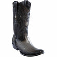 Botas de Armadillo Lizard Original Dubai Punta Cuadrada Color Gris Difuminado - Wild West Boots - Wild West Boots