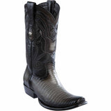Botas de Armadillo Lizard Original Dubai Punta Cuadrada Color Gris Difuminado - Wild West Boots - Wild West Boots