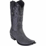 Botas de Armadillo Lizard Original Dubai Punta Cuadrada Color Negro Lijado - Wild West Boots - Wild West Boots