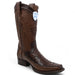 Botas de Avestruz con Venado Horma Europea WW - 277LF0316 - Wild West Boots